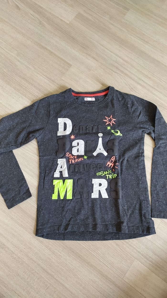 T-shirt gris chiné dpam