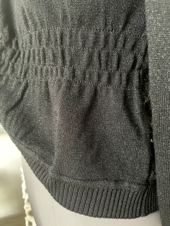💎Petite pépite, magnifique gilet noir scintillant dos dentelle neuf en 40 de la boutique Breal - photo numéro 5