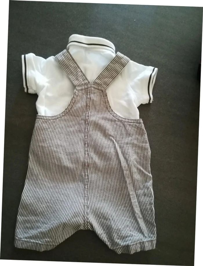 Ensemble 3 mois Polo+ salopette - photo numéro 2
