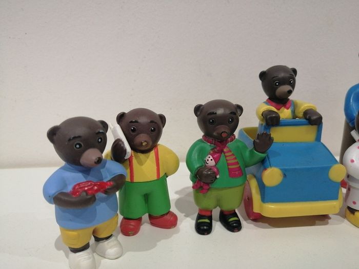 Lot figurines petit ours  brun - photo numéro 2
