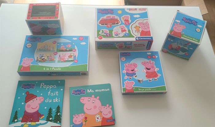 Lot puzzles et livres Peppa Pig