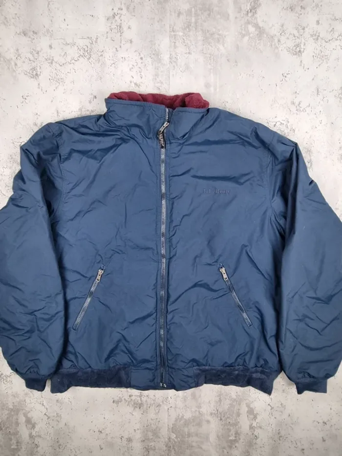 Doudoune L.L. Bean bleu marine – Taille L Homme (mesures en photo)