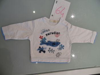 t-shirt 3 mois manche longue tape a l'oeil