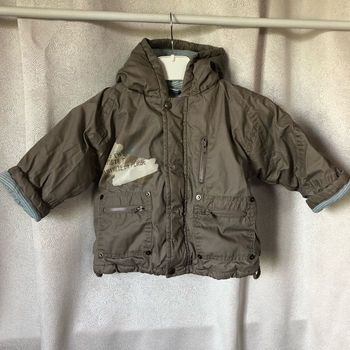 Manteau taupe ouatiné 18 mois Kiabi