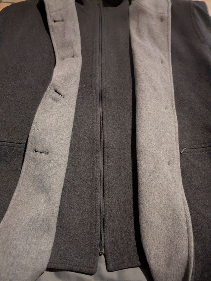Manteau AUTRETON T40 gris clair gris anthracite