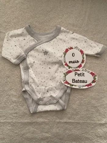 Body croisé cache cœur petit bateau