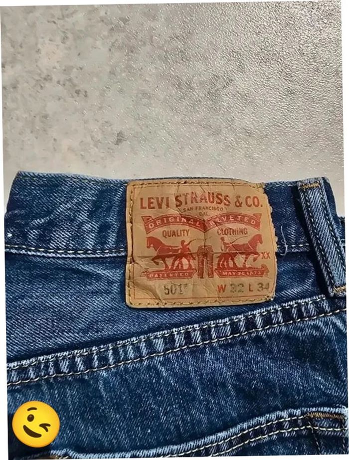 Short Levi's 501 W32 FR42 Bleu Femme Women #SHO11 - photo numéro 2