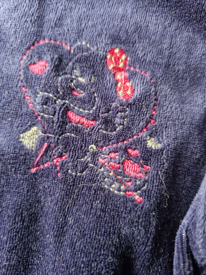 Magnifique veste velours coeurs et noeuds - photo numéro 4