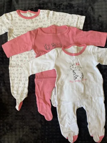 Lot de 3 pyjamas fin