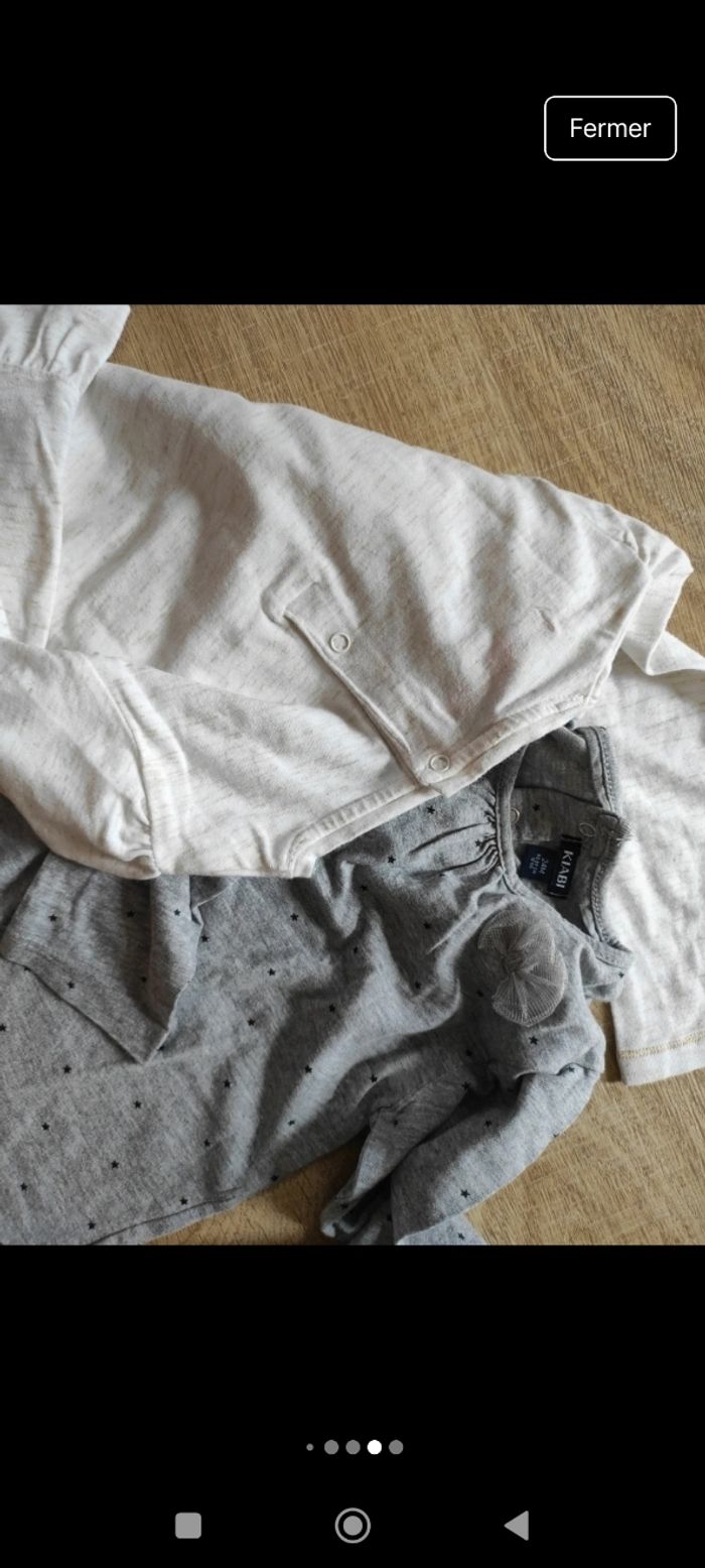 Lot 2 t-shirts manches longues fille 24 mois - photo numéro 6