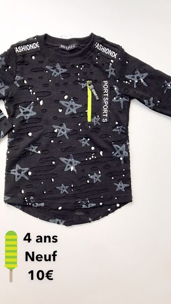 T-shirt manches longues 4 ans