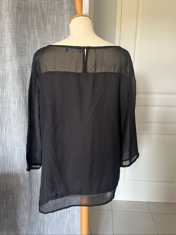 Blouse noire marque Ligne à suivre taille 46 - photo numéro 2