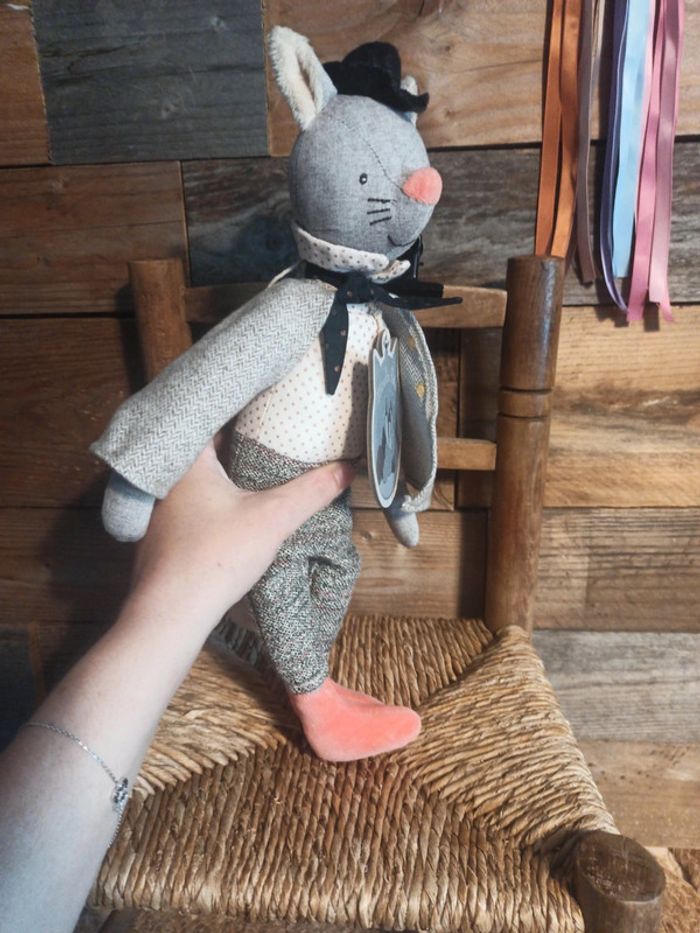 Peluche chat galant moulin roty neuf - photo numéro 6