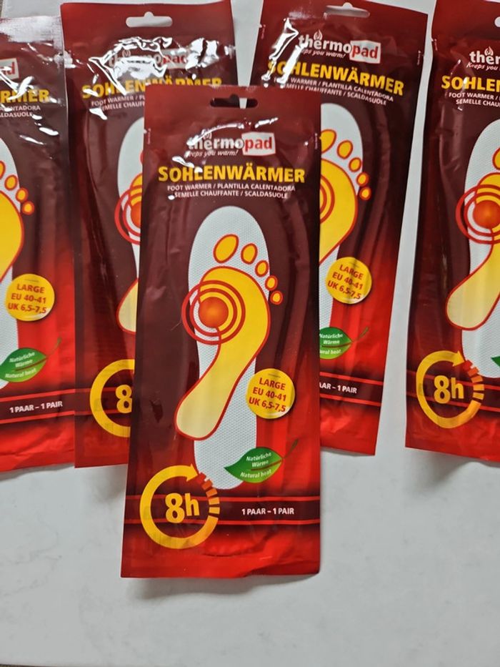 5 paires de Semelles chauffante 40/41 thermopad Neuf u44 - photo numéro 3