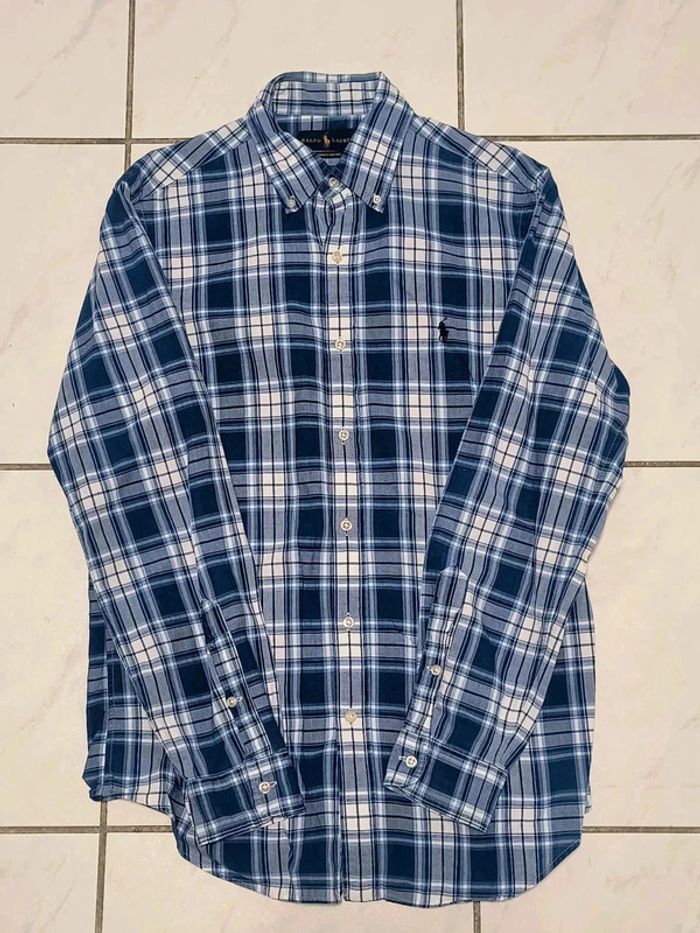 Chemise Ralph Lauren à carreaux – Style Y2K vintage, très bon état, taille M - photo numéro 2