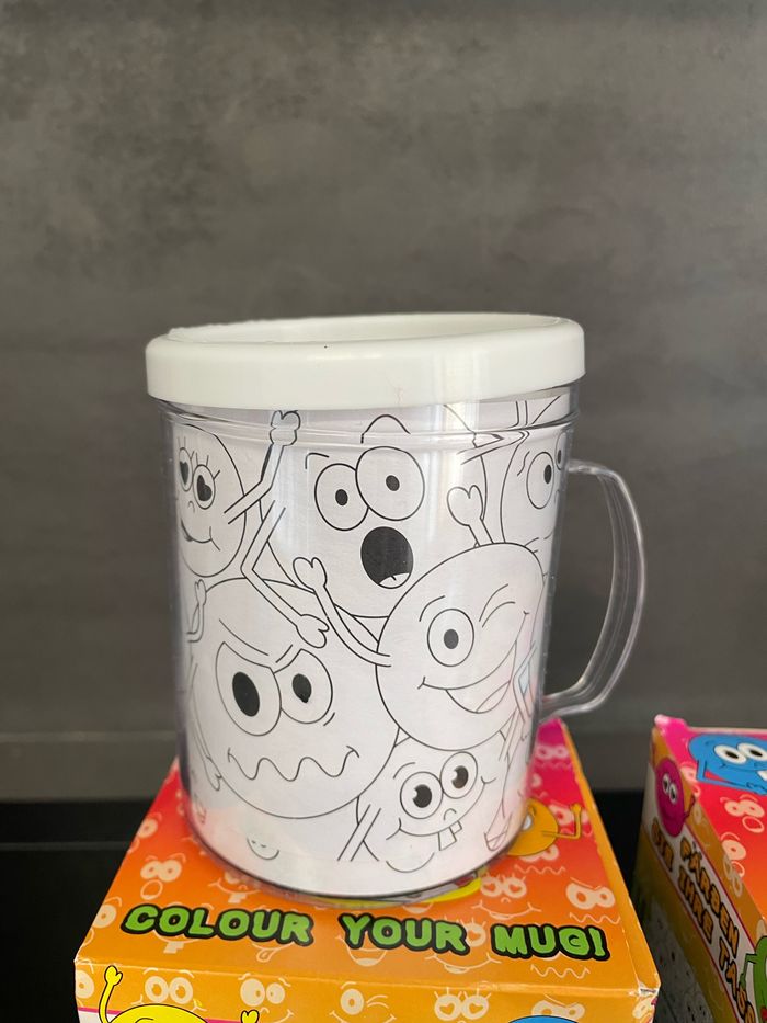 Lot de 2 mugs à colorier - photo numéro 5