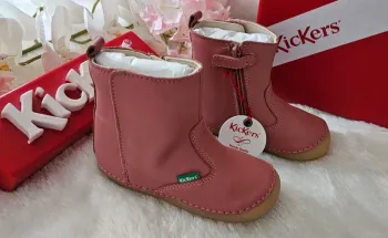 Bottes Bottines Cuir Zip 1er pas 👣 Semelle flexible Kickers T22