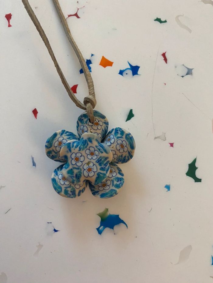 Collier fleur Liberty - photo numéro 3
