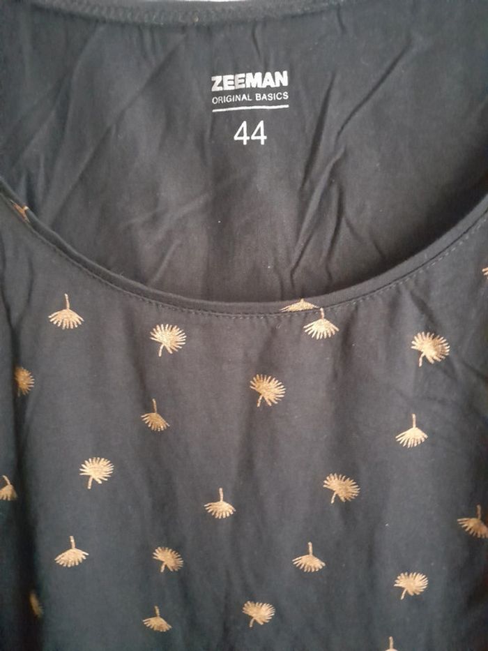 Débardeur noir motif or 44 - photo numéro 2