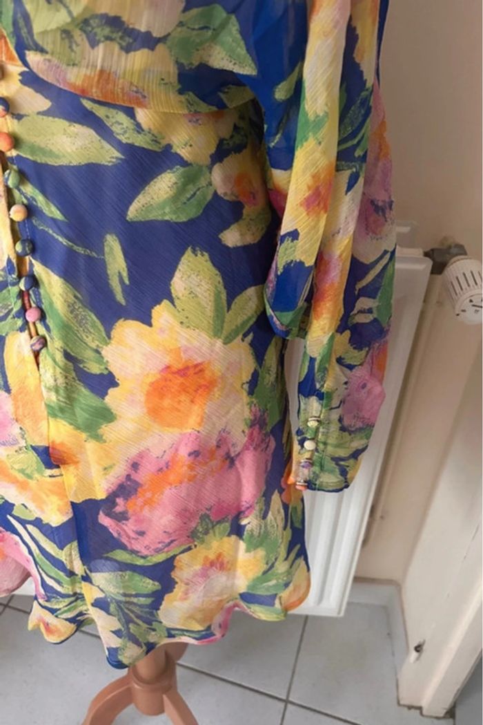 Robe d’été fleurie, bleue, Asos - photo numéro 14