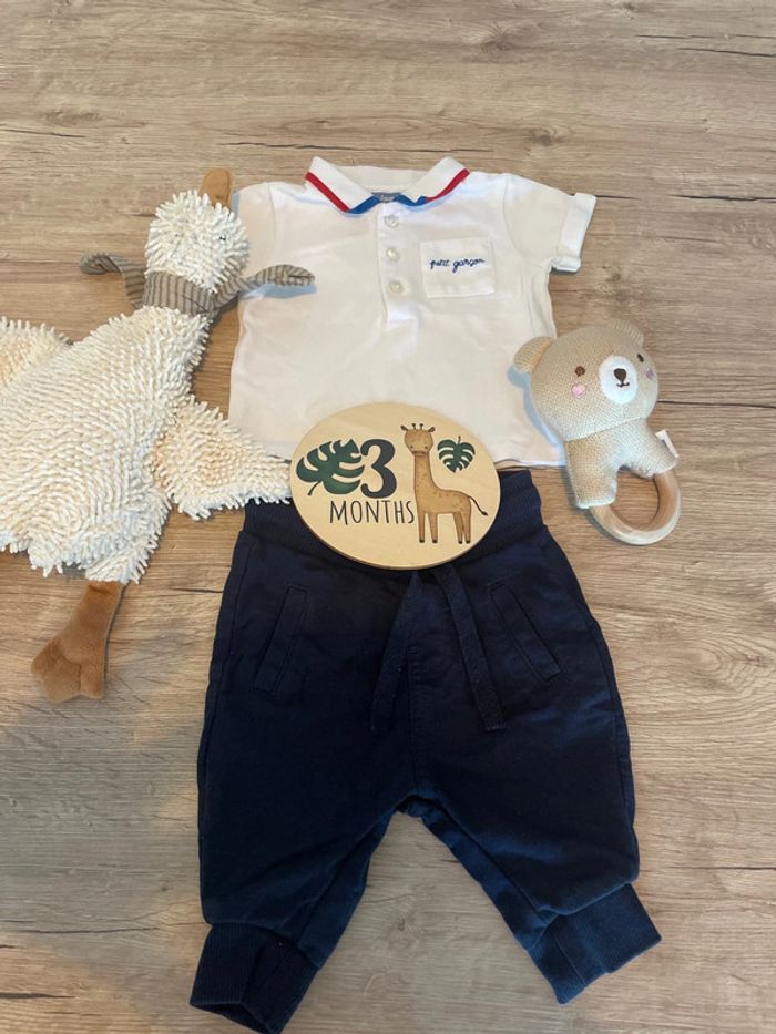 Tenue ensemble bébé garçon 3 mois jacadi gemo