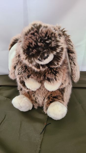 PELUCHE LAPIN TISSU CHINCHILLA