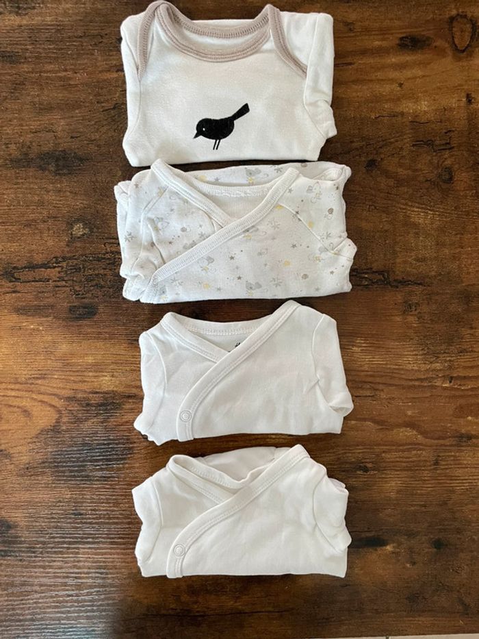 Lot de 4 bodies manches longues