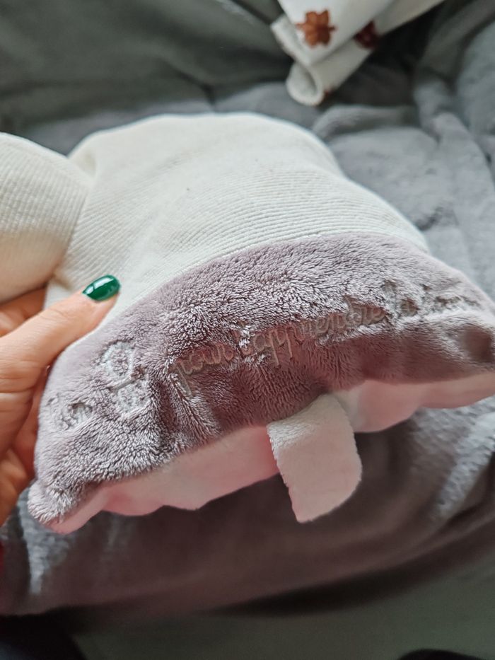 Coussin doudou obaibi beige mouton - photo numéro 4