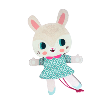 Jouet lapin en bois