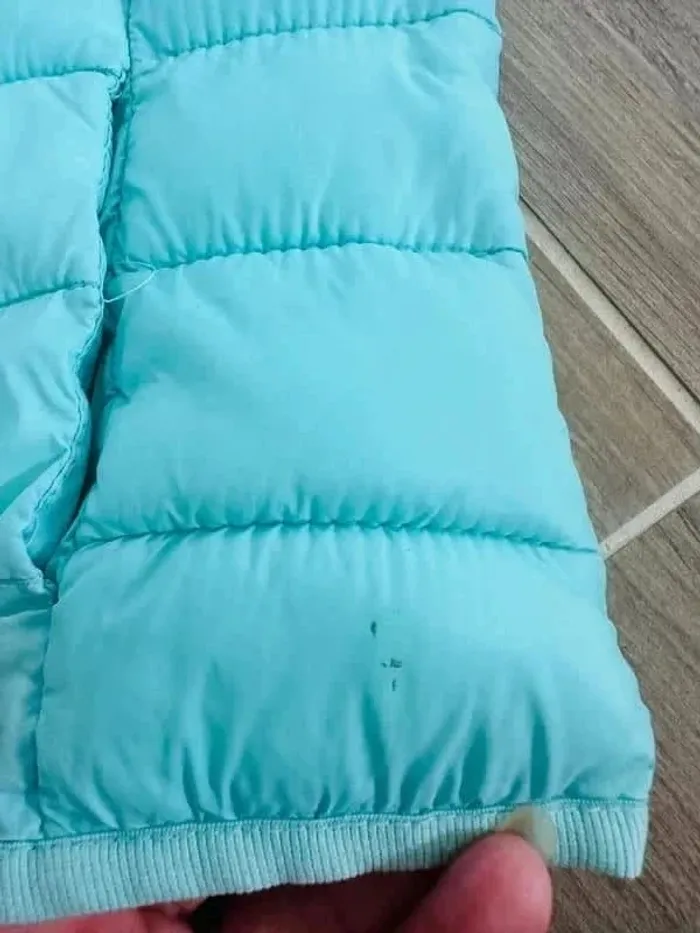Doudoune sans manche okaidi 3 ans vert menthe - photo numéro 4