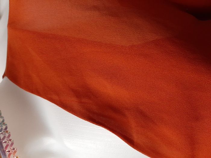 blouse orange ikks taille 36 - photo numéro 2