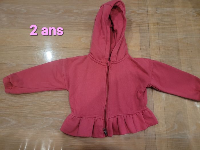 Veste capuche rose