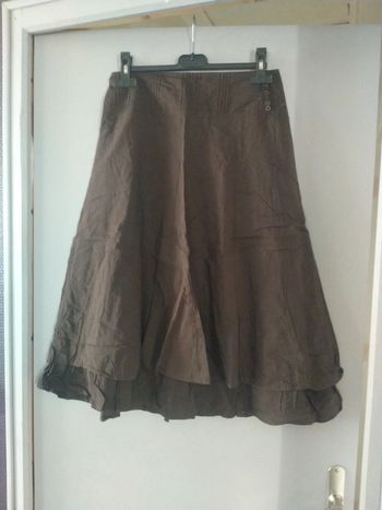 Jupe marron "Camaïeu" T:38