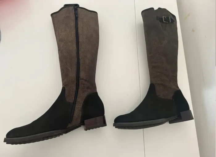botte mam'zelle marron doré pointure 40  Véritables cuir - photo numéro 7