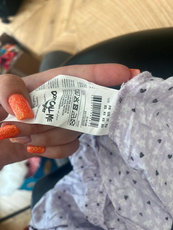 Combinaison été longue pantalon légère et fluide lilas à fleurs Jennyfer taille XS 34 - photo numéro 7