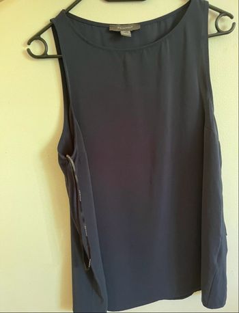 Débardeur fluide bleu marine