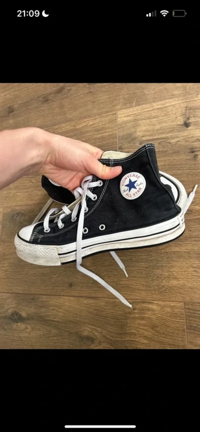 Converses hautes noir - photo numéro 5