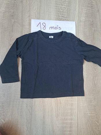 T-shirt manches longues 18 mois