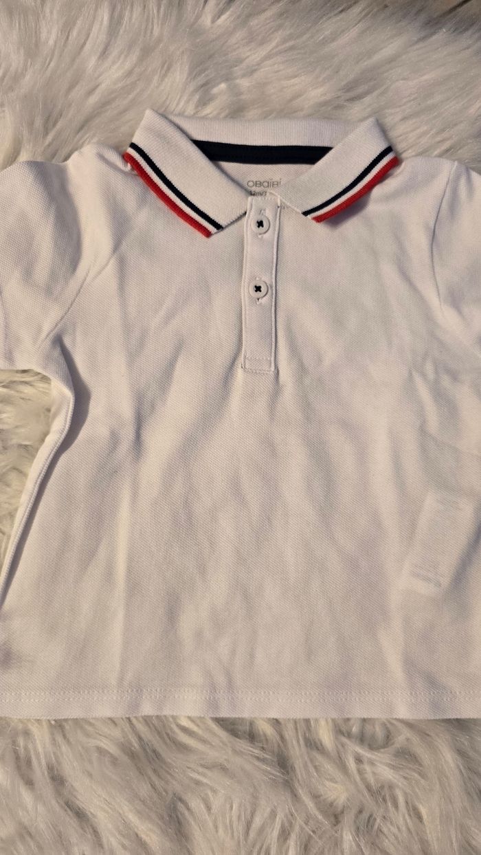 (Neufs non portés) 🏷🥰😍💙 superbe ensemble polo et salopette 12mois Garçon 💙😍🥰 - photo numéro 4