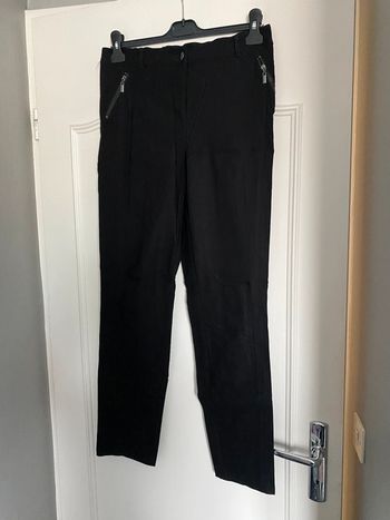 Pantalon noir Canda taille 40 élastique au dos