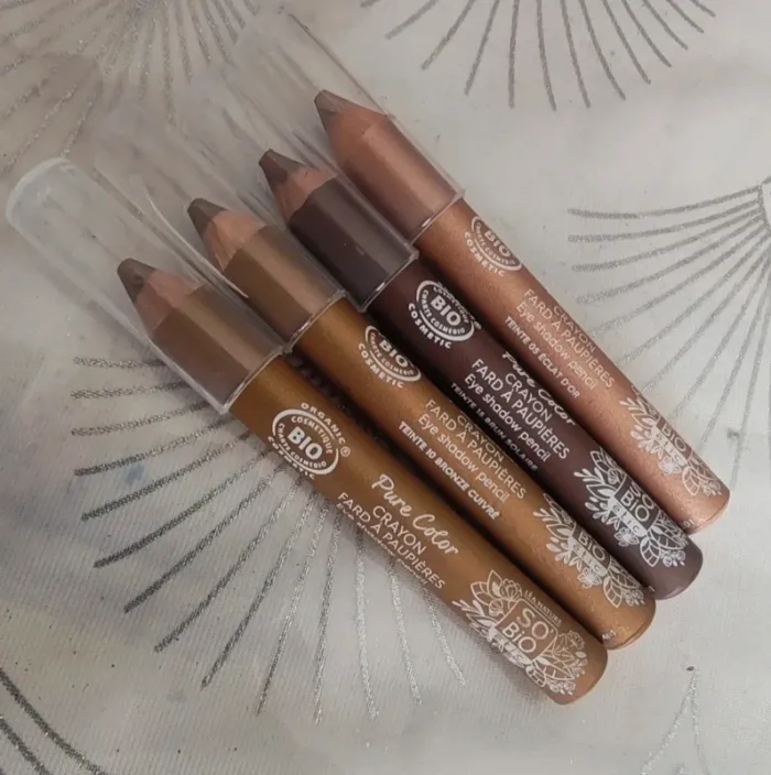 Lot 4 crayons fard à paupières bio