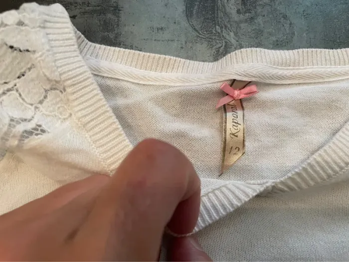 Pull manche dentelle - photo numéro 2