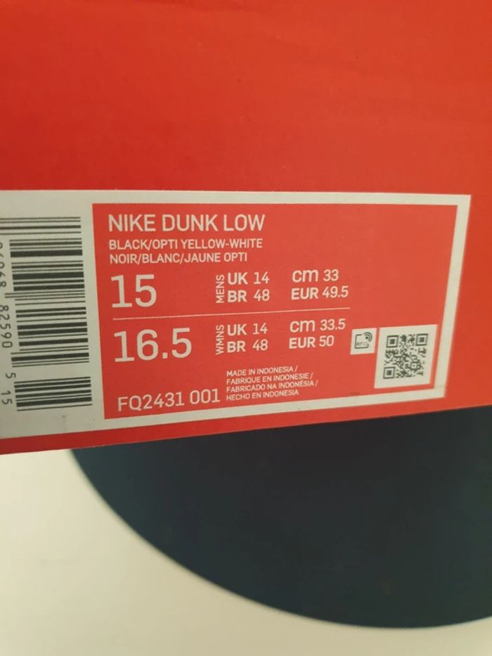 Nike Dunk Low Pointure 49,5 - photo numéro 6