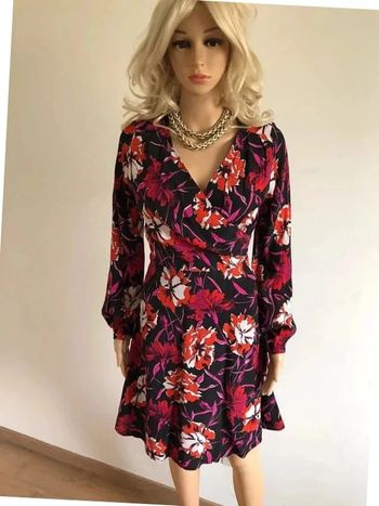 Robe imprimée neuve à manches longues Morgan taille 34 (valeur 75€)