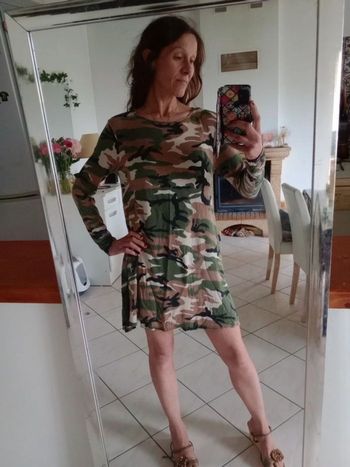 Robe L imprimé camouflage c80d