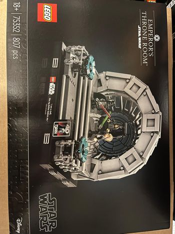 LEGO 75352 Diorama de la salle du trône de l’Empereur Star Wars Dark Vador obi wan kenobi