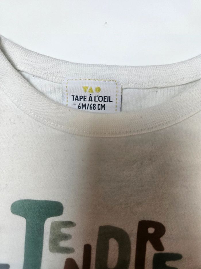 Lot 3 t-shirt taille 6 mois - photo numéro 5