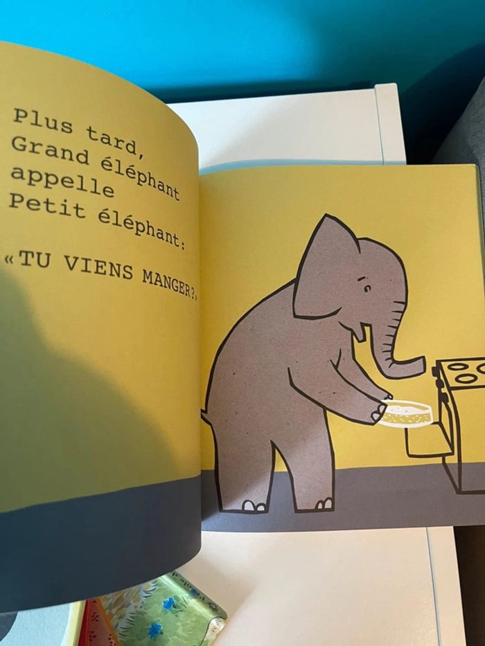 Livre école des loisirs attends petit éléphant - photo numéro 5