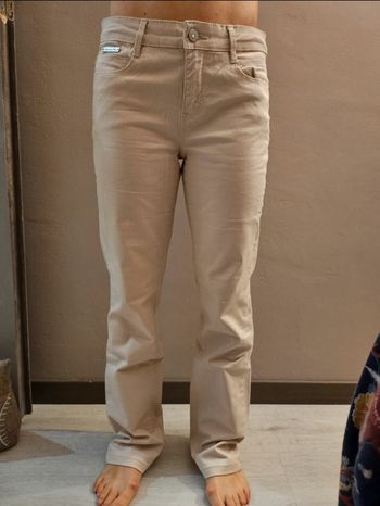 Pantalon crème Camaïeu