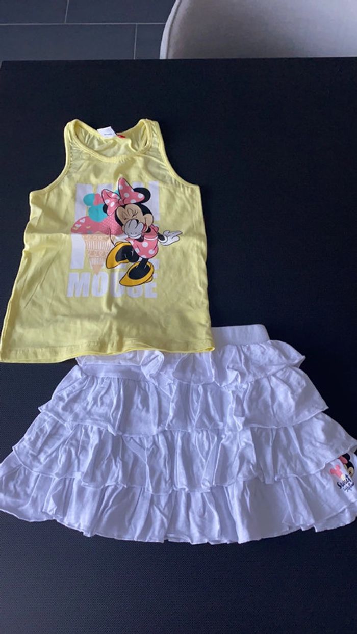 Lot jupe et débardeur Disney 7-8 ans